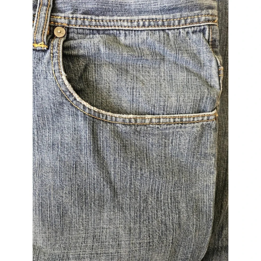 VTG Sean John Jeans 40 Blue Baggy Wide Leg Hip Hop Rap Skater Hammer Loop Y2K
